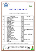 TUẦN 16   THÁNG 12