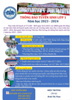 THÔNG BÁO VỀ VIỆC CHẠY THỬ NGHIỆM TUYỂN SINH TRỰC TUYẾN VÀO LỚP 1, LỚP 6 NĂM HỌC 2023 – 2024